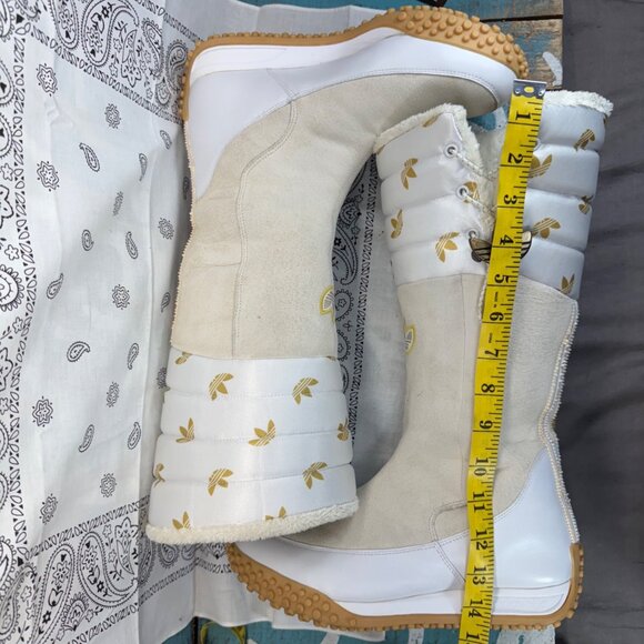 VTG 2005 Adidas Missy Elliot Insulated Fur Lined Cream Suede Boot 133084 Wmn  8 - Picture 3 of 11